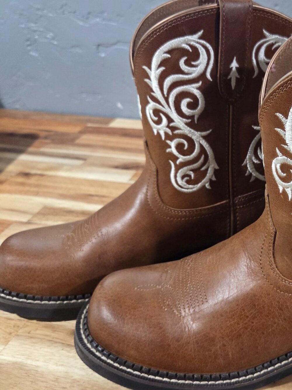 Ariat Fatbaby Heritage Lilah Shorty Cowboy Boots Sz 9 - Picture 3 of 7